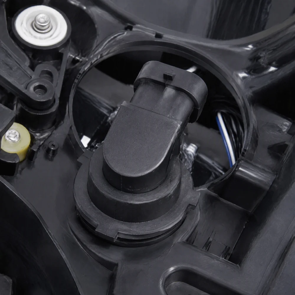 ABS H7 Bulb 1226084, 9118046 Black Lamp Base Connector Headlight Holder for Opel Astra G / Opel Zafira A Light Circuit Refit