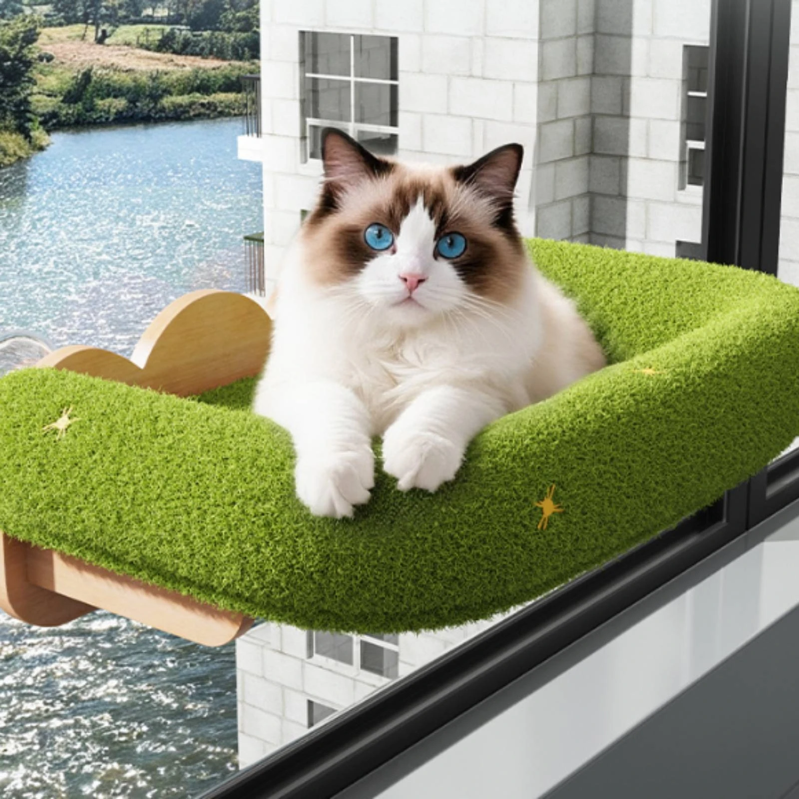Łóżko dla kota na okno z przys – Cat Window Perch recenzja i cena