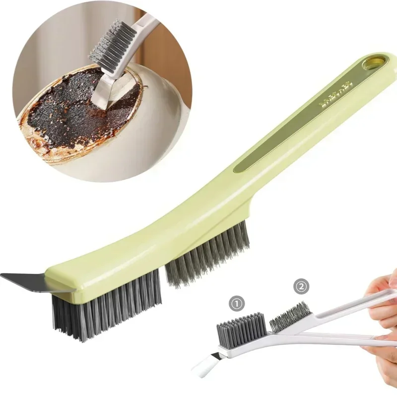 Multi-Function Cleaner Brush Portable Tile Joints Scrubber Fish Tank Window Dead Corner Gap Brush Small Tile Grout Cleaning Tool