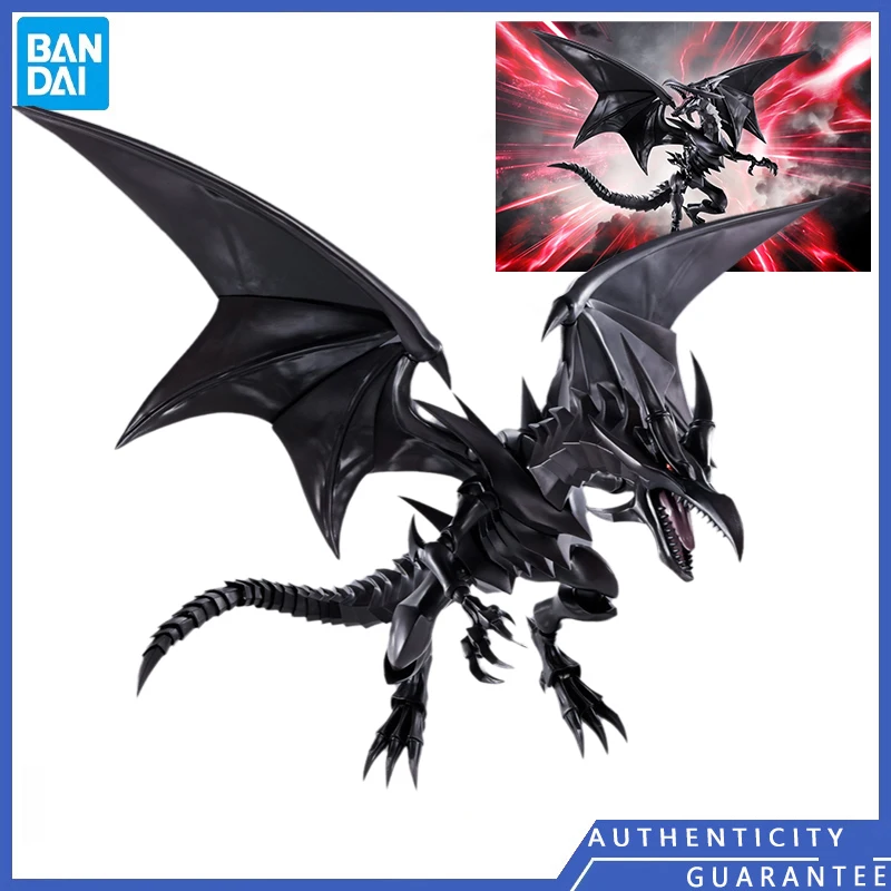 Bandai S.H.MonsterArts SHM 22CM Red-Eyes Black Dragon YU GI OH Action Figure Action Figure Model Toy Gifs