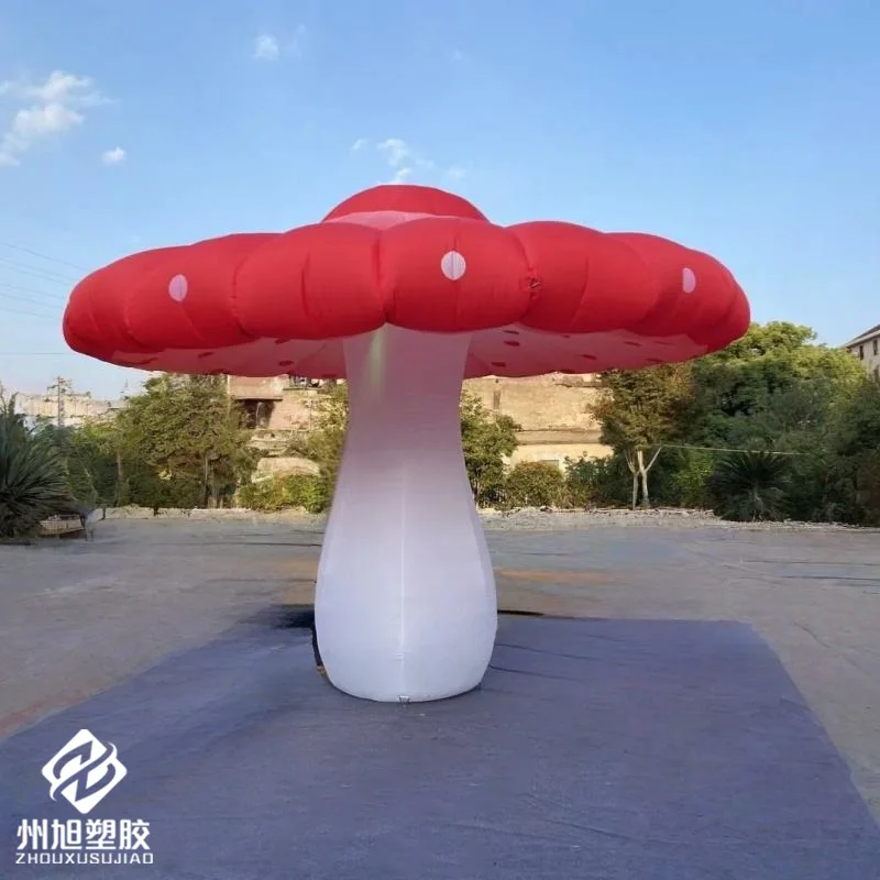 Inflatable mushrooms, plant-based air models with blowers, outdoor shopping mall and square activity decoration props