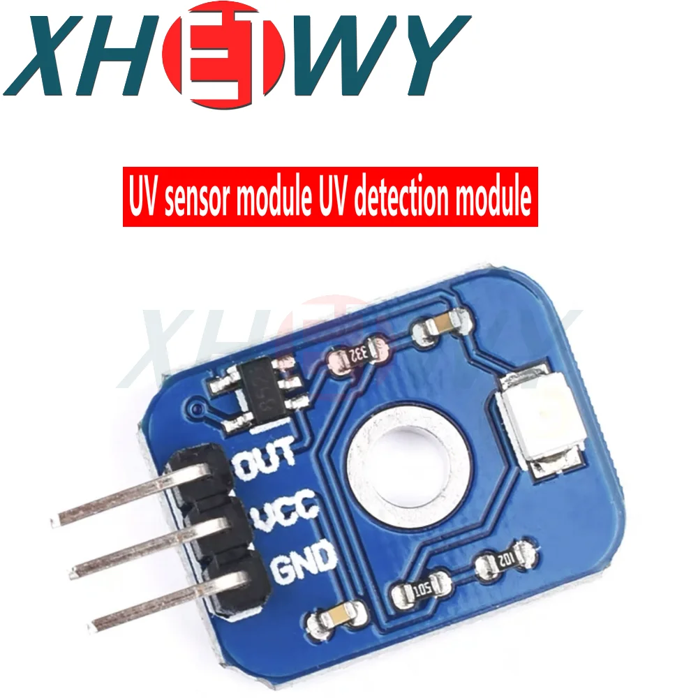 UV Detection Sensor Module 200-375nm Wavelength DC 3.3V-5V Ultraviolet Ray Module For Arduino