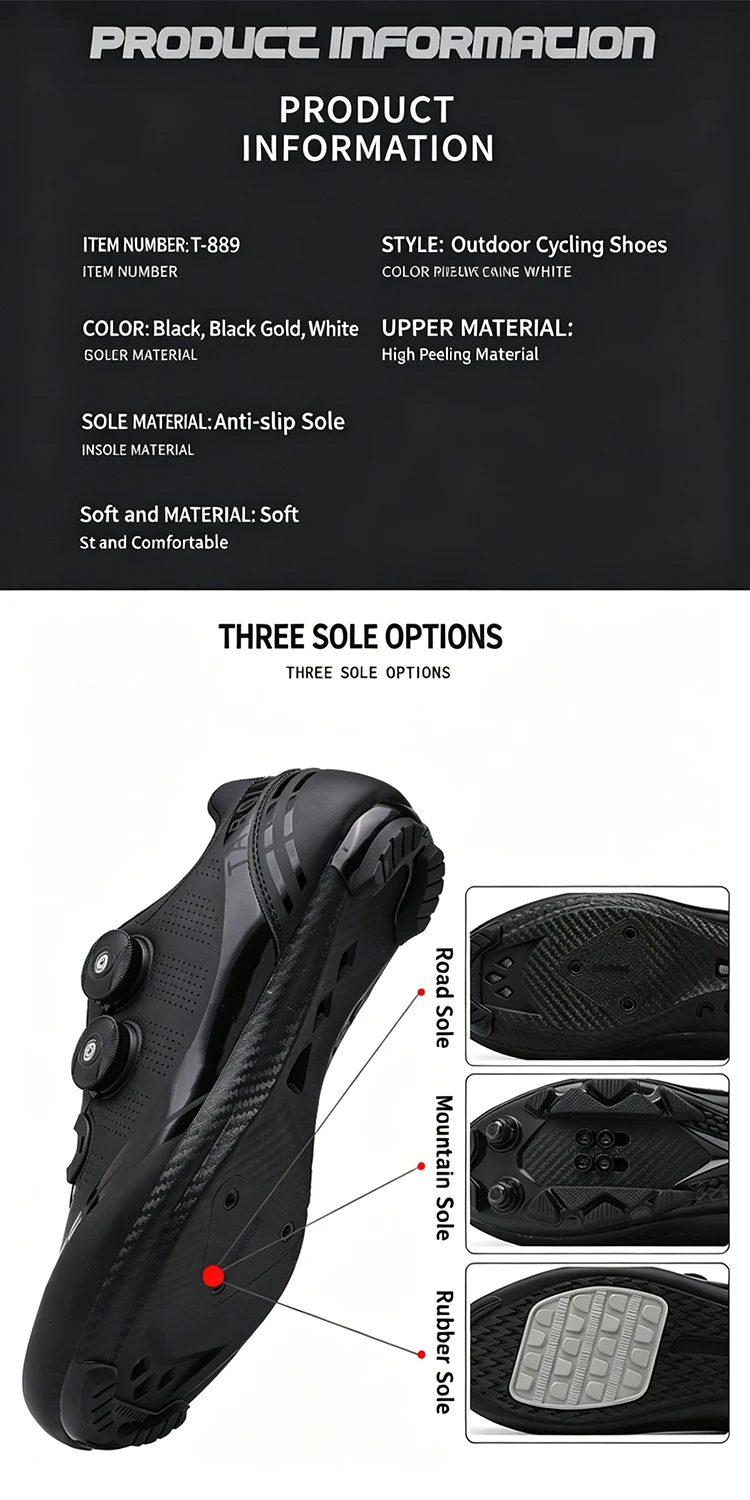 Professionelle MTB Mountainbike-Schuhe für Herren, Atmungsaktive SPD-Rennradschuhe, Damen SPD-Klickschuhe für Radfahren – Detail 8