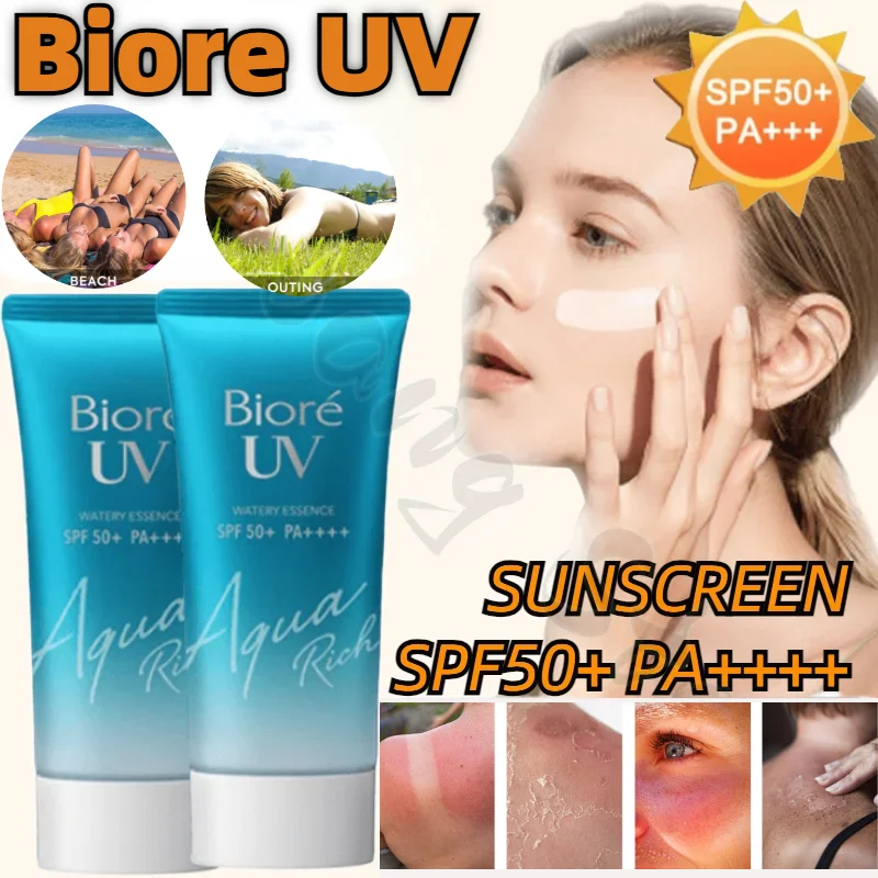 Biore UV Water-based Sunscreen Cosmetics SPF50+ PA++++ UV Isolation Refreshing Non-greasy Gel Lotion Face and Body 50ml