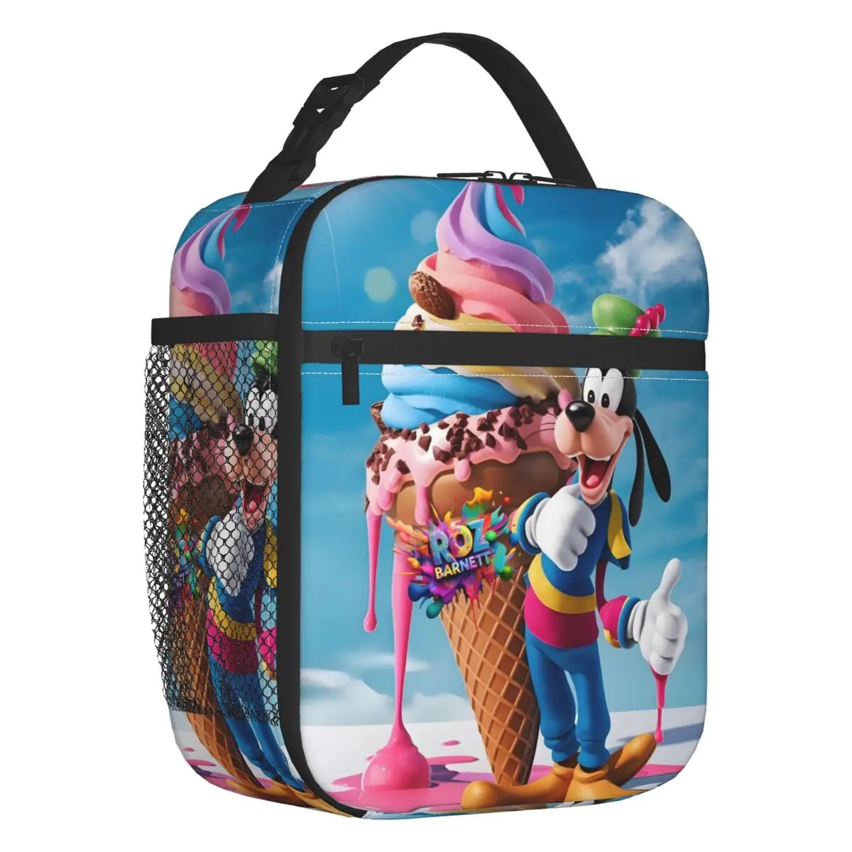 

Goofy Funny Dog Thermal Insulated Lunch Bags Classic Cartoon Movie Pattern Resuable Lunch Container for School Storage Food Box