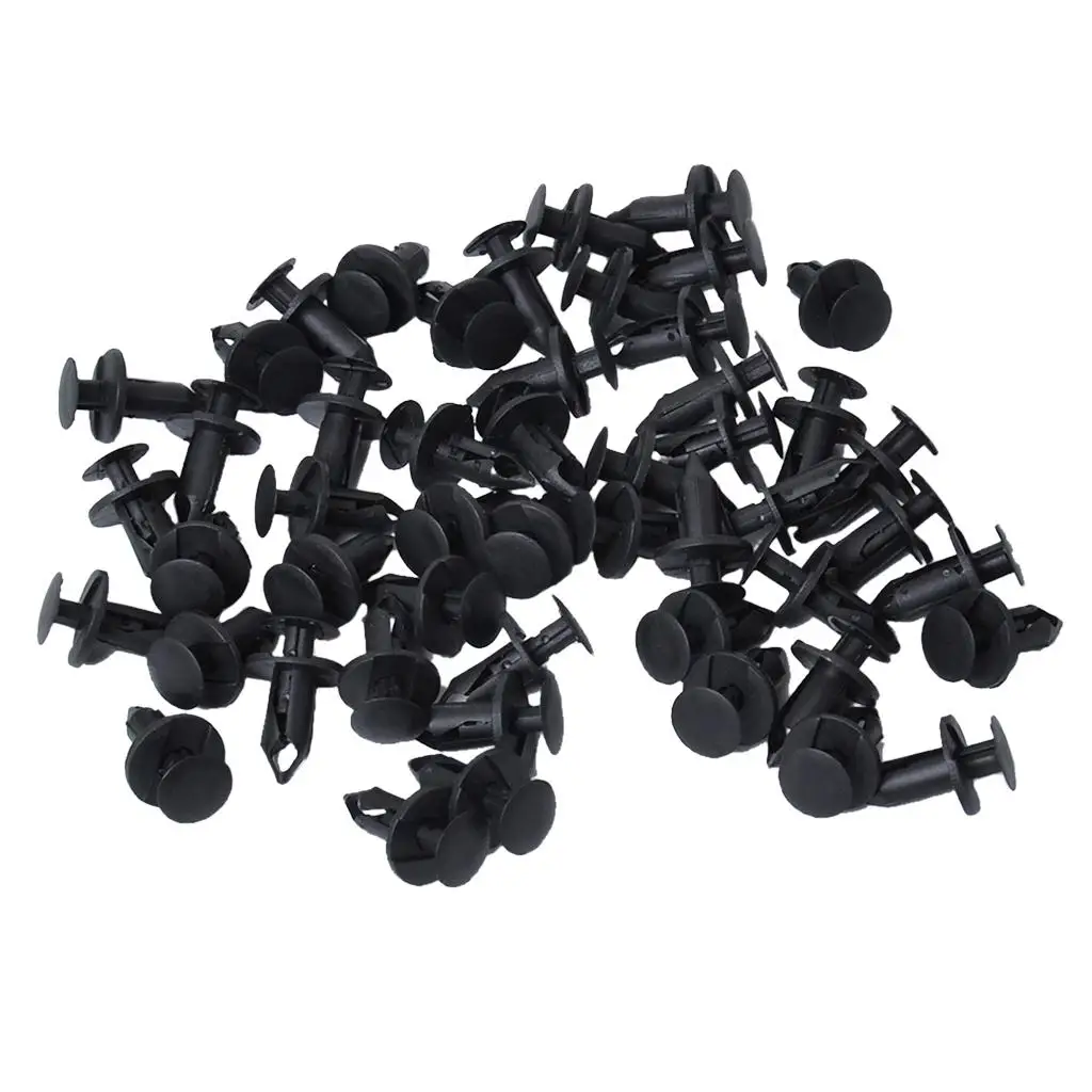 Universal Push Retainer Pin Rivet Clip & Fasteners Sizes Auto Clips 50pcs