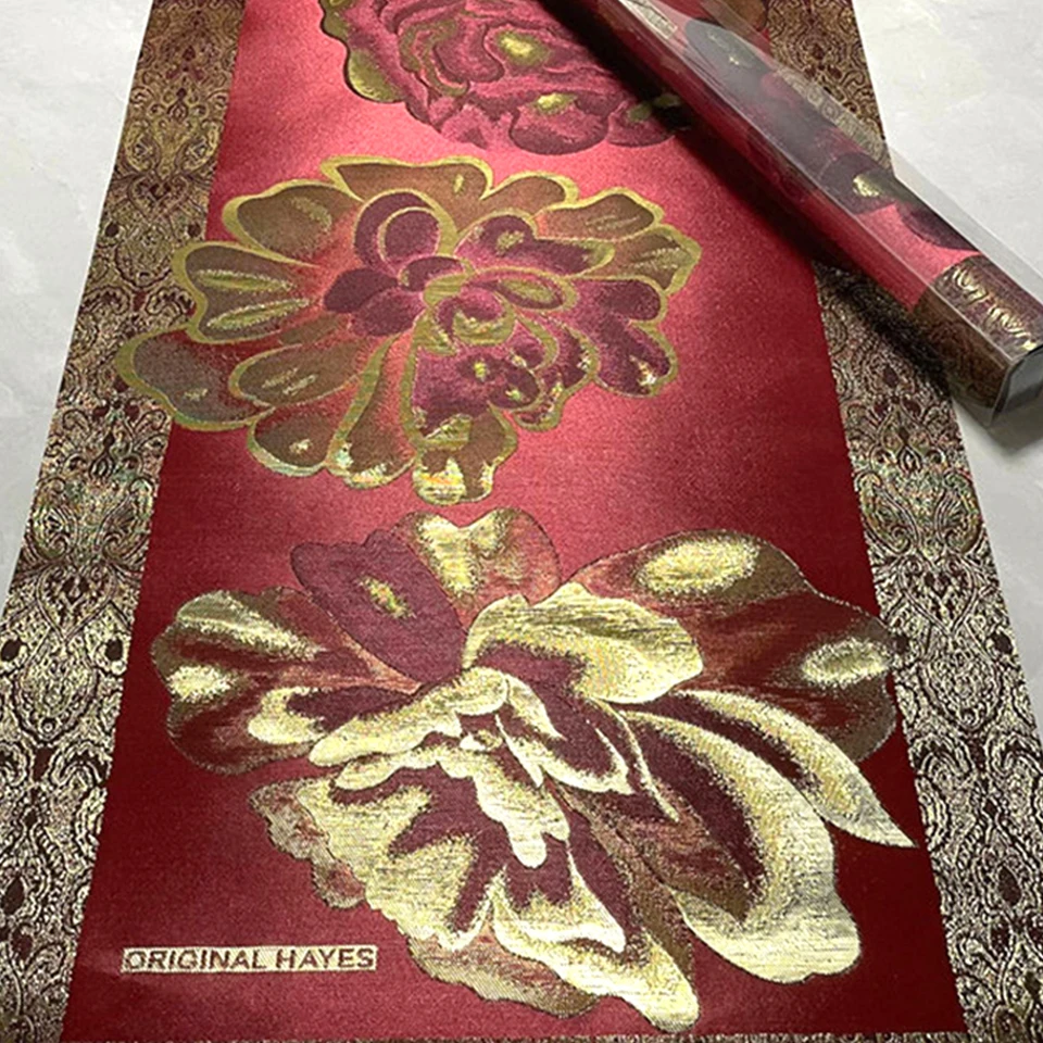 

African Headwrap Set with 3D Flowers - 2PCS Jacob Hayes Style Gele and Ipele for Women, Plain Color Sego Headtie Fabric TX-5-8