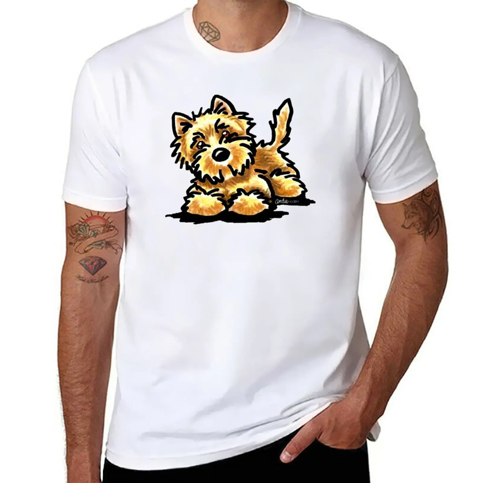 

New Wheaten Cairn Terrier T-Shirt aesthetic clothes custom t shirt Men's t shirts