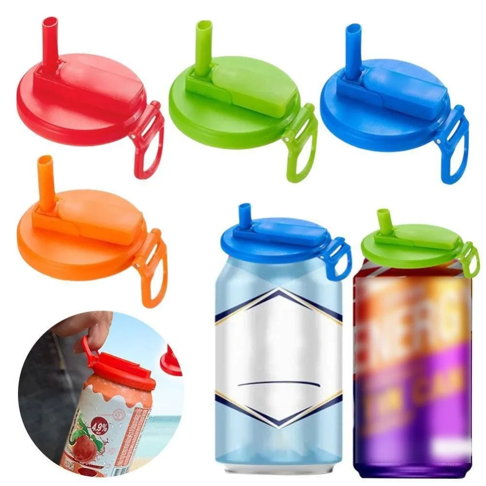 Portable Plastic Soda Can Lids Splash Proof Replacement Can Covers For Soda Juice Beer Bottle Lid for Canned Beverage