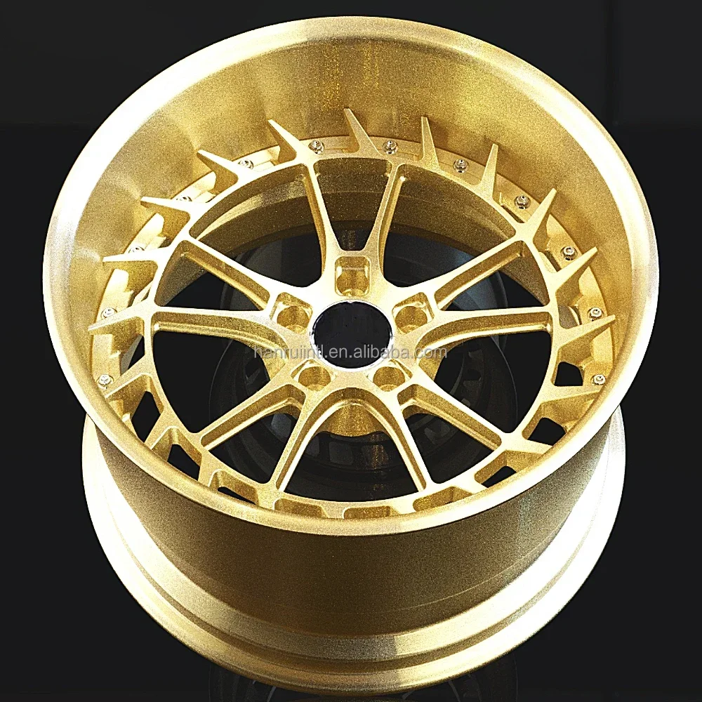 딥 디쉬 림 20인치 20X10.5인치 알루미늄 합금 단조 휠 벤츠 amg gt용 골드 컬러 5X112