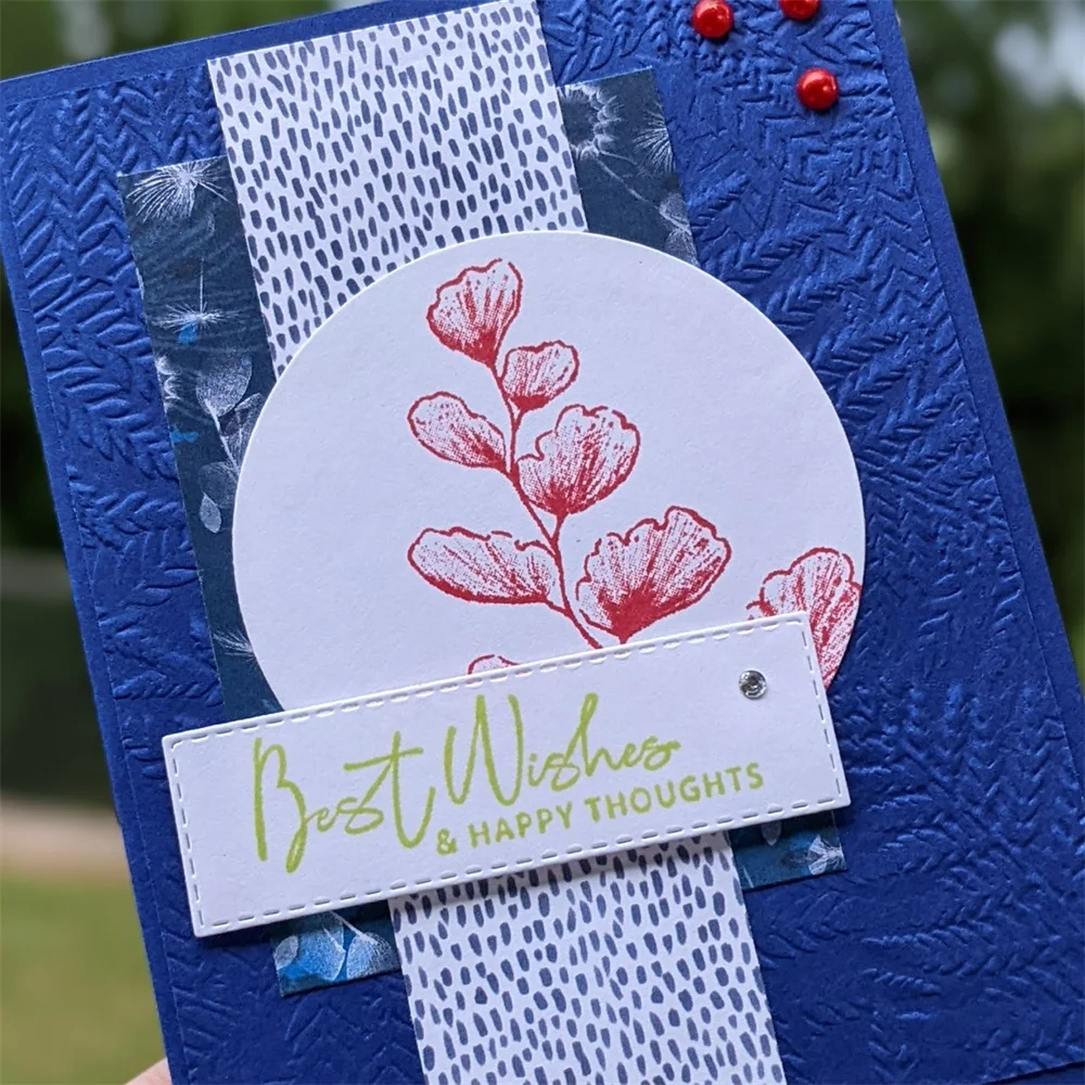 Modelli di cartelle di goffratura 3D di felce dell'albero per l'aggiunta di Texture e dimensioni per creare lo sfondo della carta di Scrapbooking fai da te