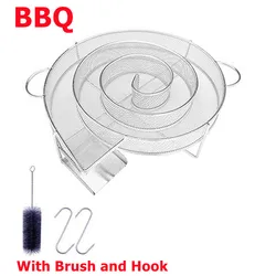 Cold Smoke Generator For BBQ Grill Wood Chip Smoking Box Wood Dust Hot And Cold Smoking Meat Cooking Stainless Steel Bbq Tools