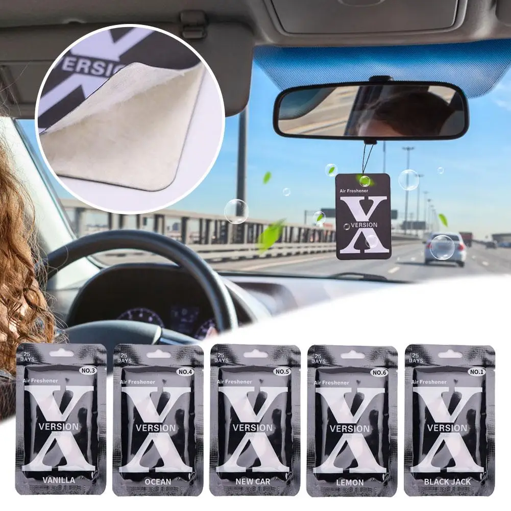 

1 шт. автомобильный освежитель воздуха, подвесная бумага X версия, натуральные духи для дома, ванной комнаты и офиса, декор, подвесное украшение для интерьера автомобиля