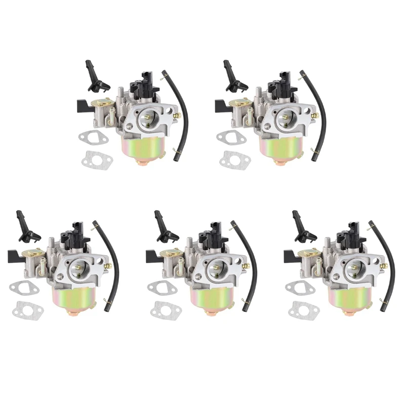 5X 16100-ZH8-W61 Pressure Washer Generator Carburetor Replace Carburetor With Gasket For HONDA GX120 GX160 GX200 Engine