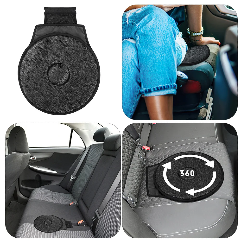 

2Pcs Rotating Car Seat Cushion 360 Degree Swivel Seat Pads Comfortable Practical for Elderly Adults Driving Swivel Cloth Cushion