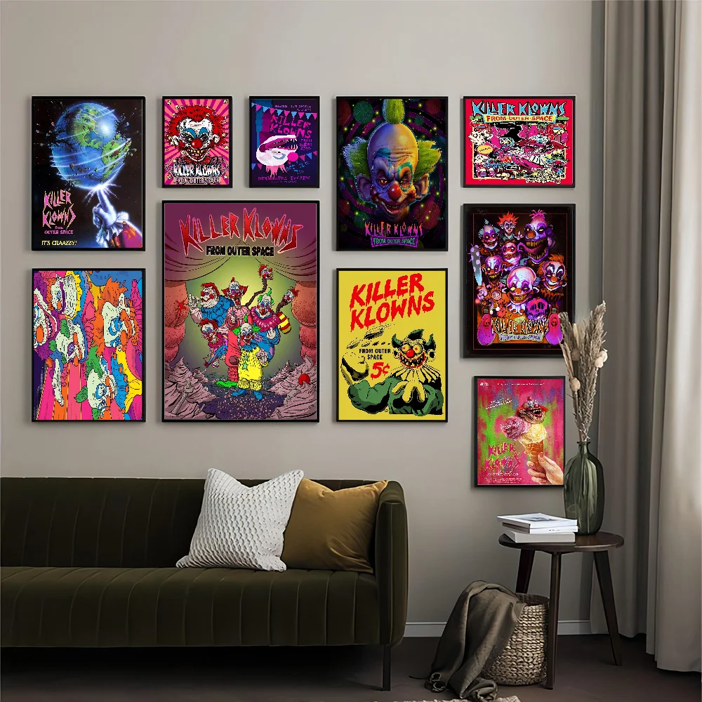 

Killer Klowns From Outer Space Anime Vintage Posters Sticky Vintage Room Home Bar Cafe Decor Kawaii Room Decor