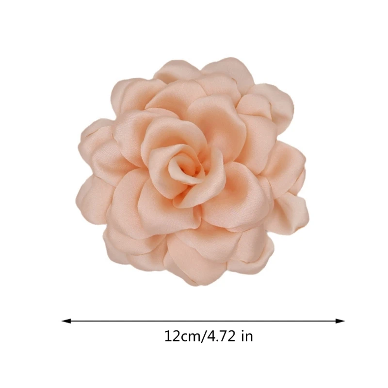 Y1UB Vibrant Fabric Flower Boutonniere Pin Adornment for Women's Festive Celebration image 6