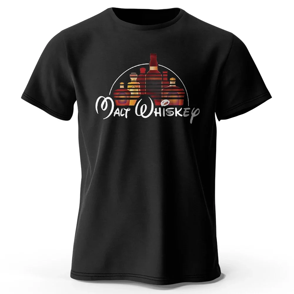 

WOMEN Malt Whiskey Printed T-Shirt 1 Funny Graphic Tees for Men Women Summer Tops