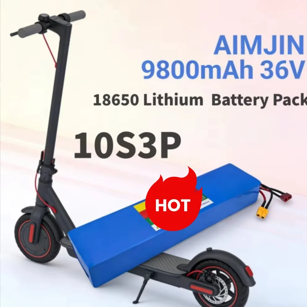 

36V 9800mAh 18650 Lithium Battery Pack 10S3P for Electric Scooter Configuration High Capacity Scooter Battery
