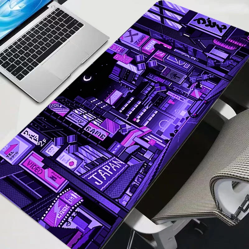 Low pixel Anime Mousepad Anti-slip Rubber Office Deskmat kawaii Game Keyboard Protect Mat HD Printing Computer Gaming MousePad