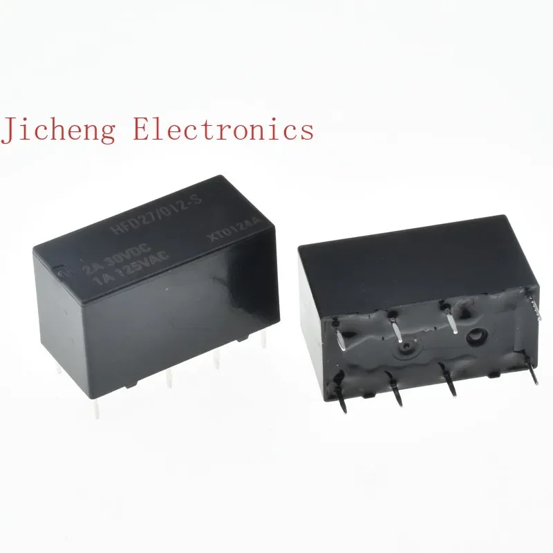 10PCS Original relay JRC-27F HFD27-005 012 024 -S 2A 30VDC 8 pins, two sets