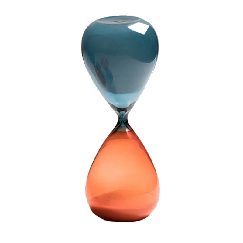 

Creative stained glass hourglass timer 15 30 minutes simple interior decoration ornament