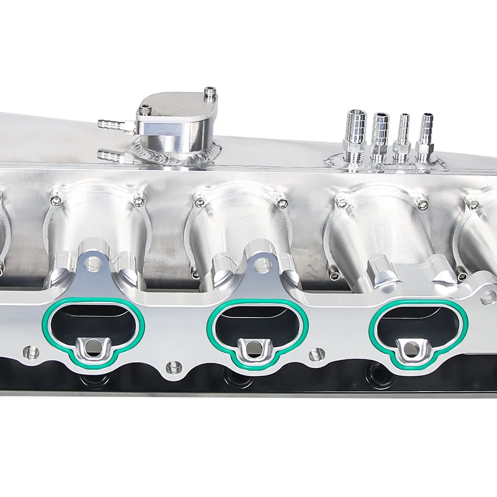 2JZ-GE collettore di aspirazione carriletto carburante corpo farfallato gruppo 6 iniettore corpo farfallato argento 90mm adatto per Vvti e non Vvti