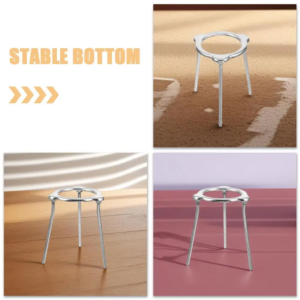 2pcs Tripod Stand Alcohol Equipment Lamp Holder Laboratory Rack Alcohol Lamp Stand Lab Accessory Aluminum