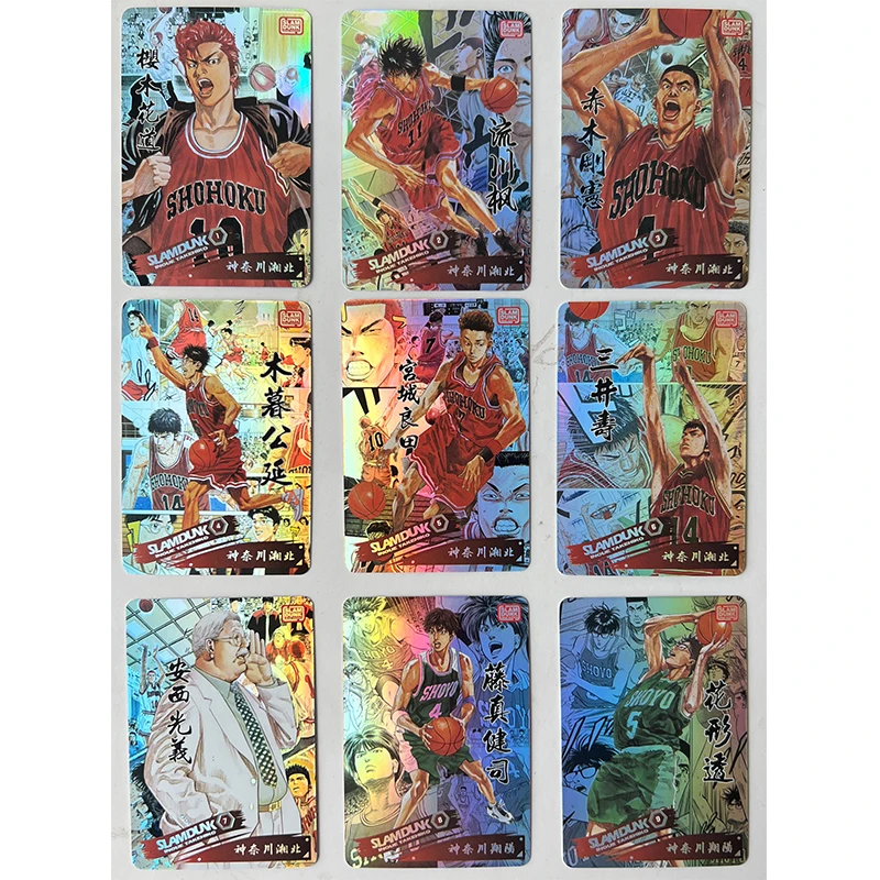 Slam Dunk Anime Characters Sakuragi Hanamichi Haruko Akagi DIY Homemade Bronzing Collection Card Christmas Birthday Gift Toys