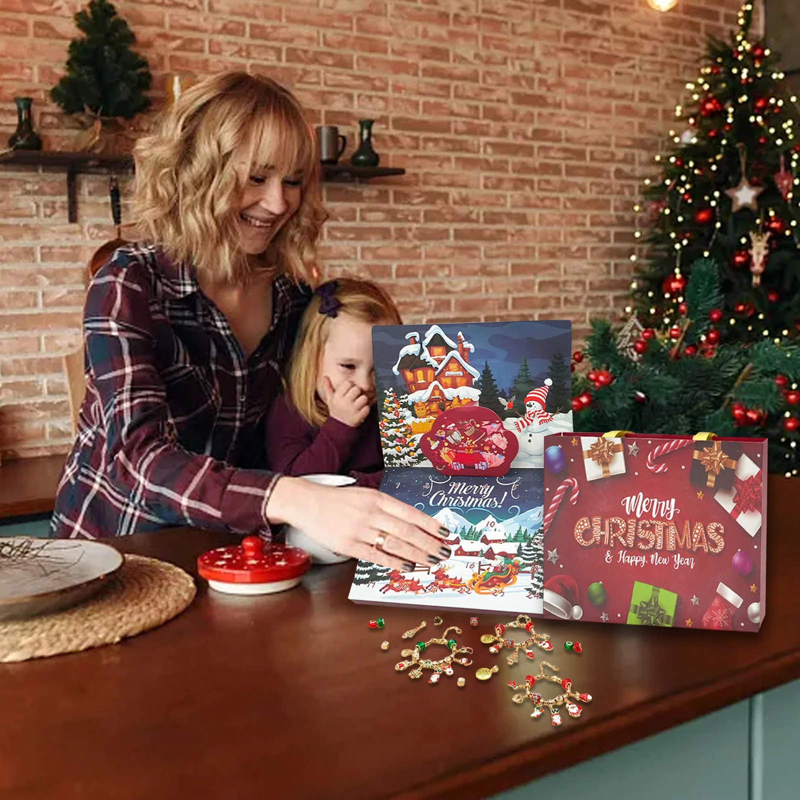 Minuterie de sable 1 Minute en vrac, calendrier de noël, 24 compte à rebours, accessoire de Bracelet, cadeau de l'avent, chronomètre