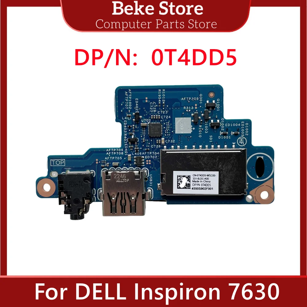 

Beke 0T4DD5 New Original For DELL Inspiron 7630 Laptop SD USB Audio Small Board T4DD5 CN-0T4DD5 Fast Ship