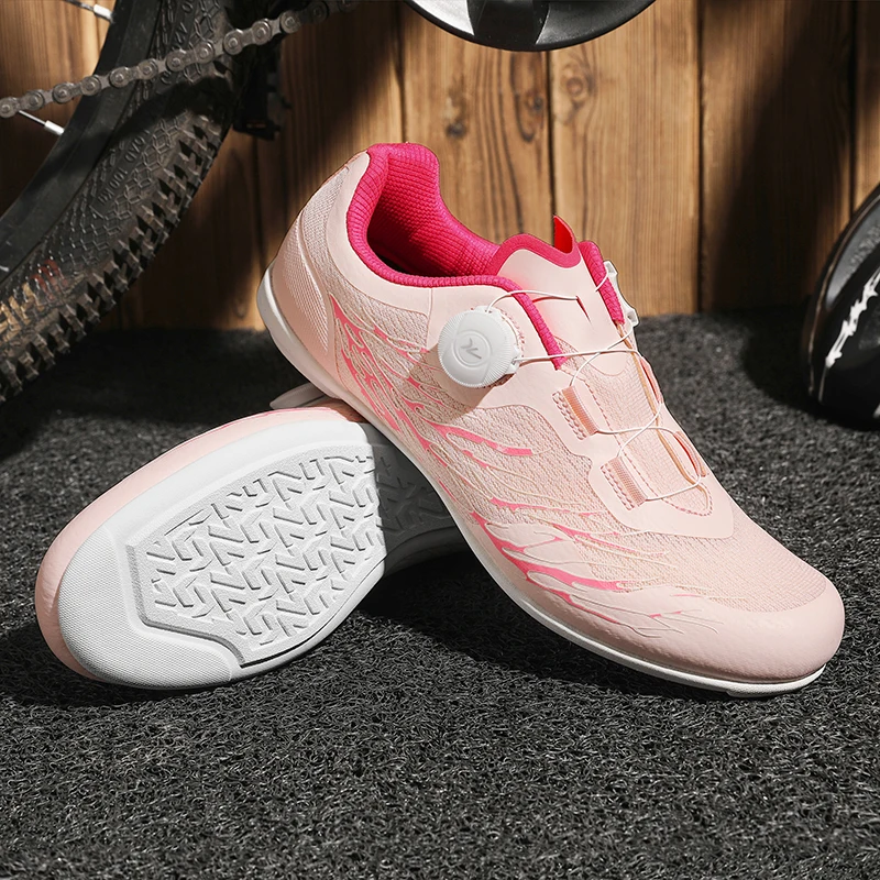 

Cycling Shoes Road Bike Men Racing Contest Self-Locking Speed Bicycle Sneakers Women Spd Cleats Cycling Footwear