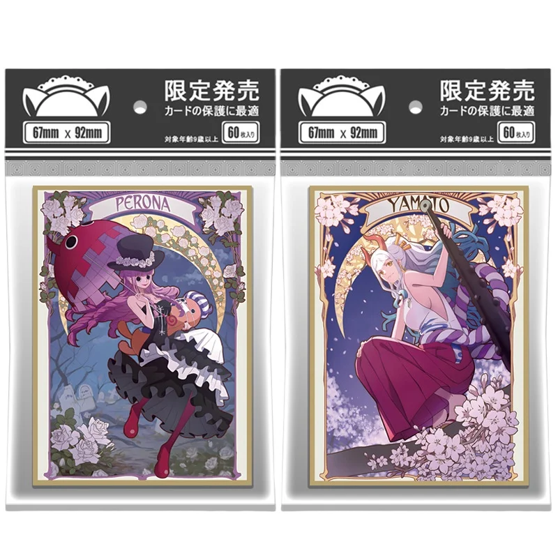 60Pcs One Piece PTCG 67X92Mm Cards Sleeve Yamato Perona Anime Game Normal Version Colorful Diy Toy Cards Protective Cover