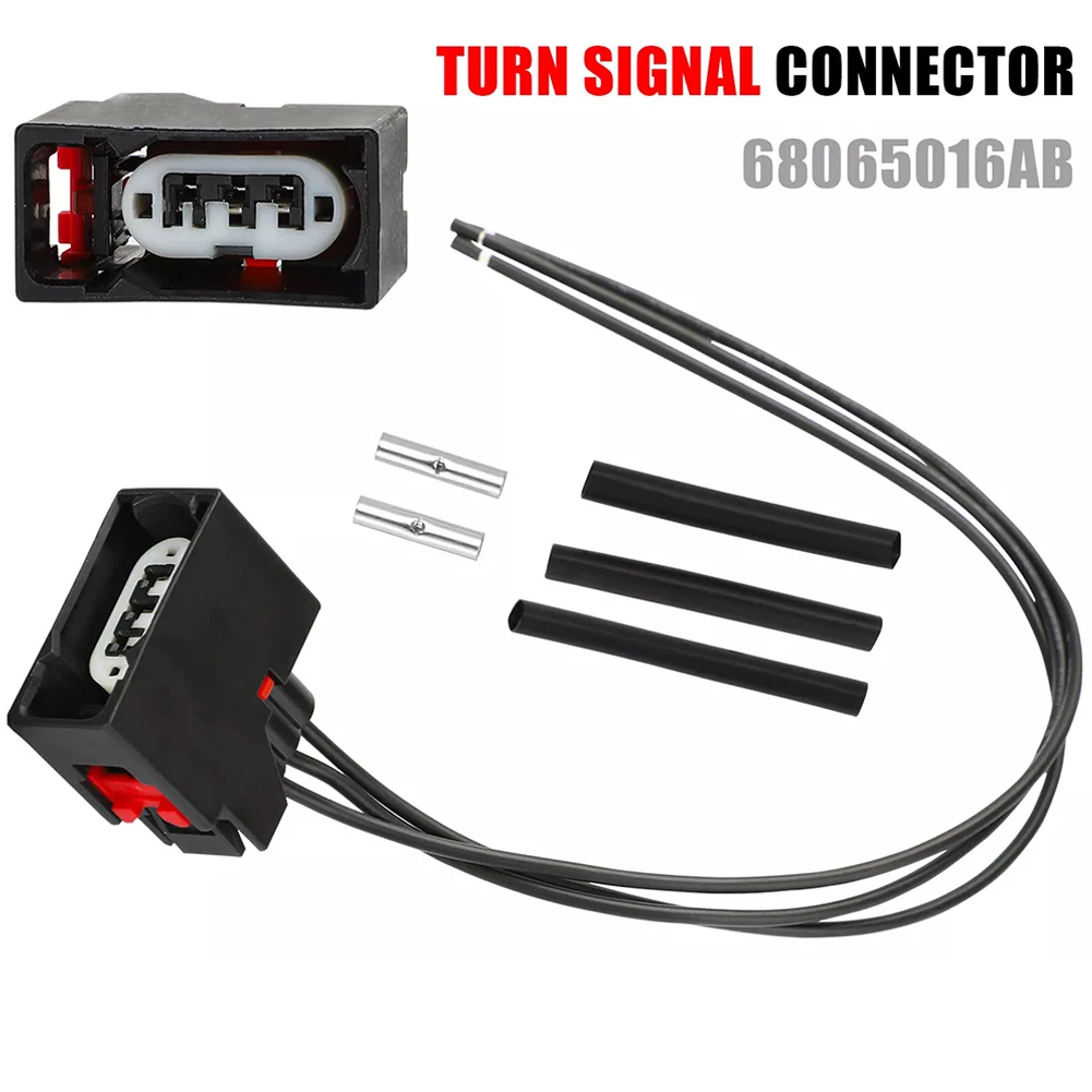 

Front Turn Signal Light Connector Plug Harness Replace 68065016AB for Wrangler JK 2007-2018