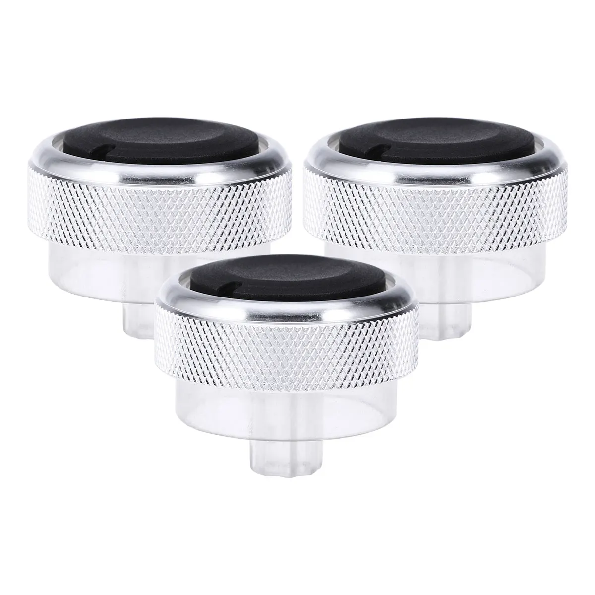 

3 Pcs Air Conditioning Button Switch for Knob Conditioner Control Alloy Car Adjust Motor