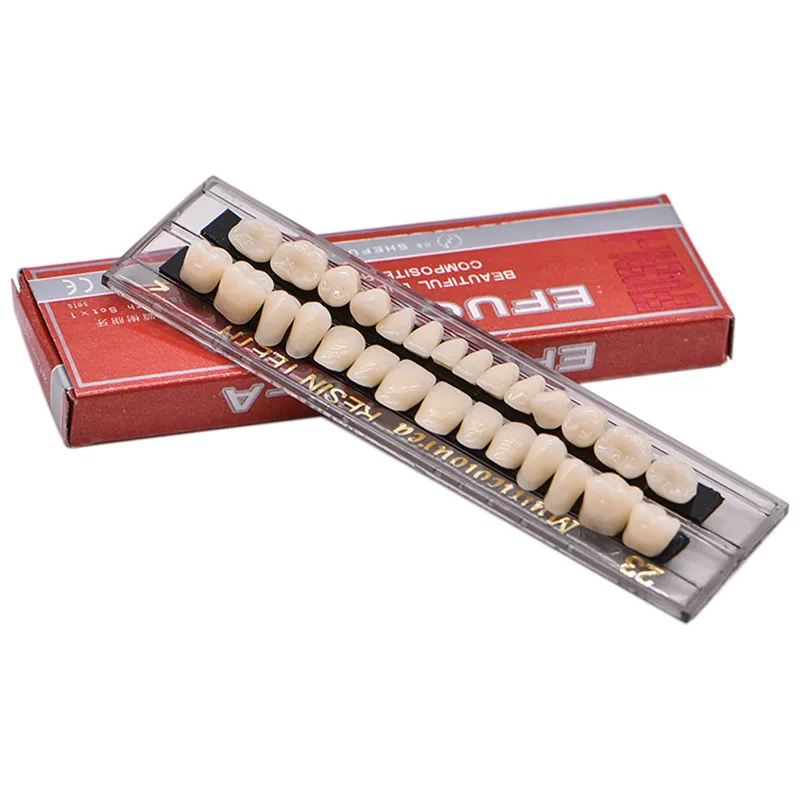 

28pcs/box Denture False Teeth Model Dental Materials Resin Dentures Dentist Lab Tools
