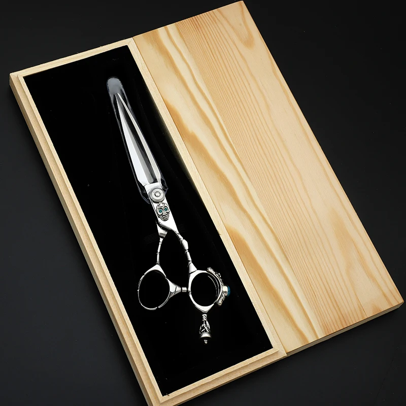 مقص قص الشعر 6 بوصة 【راقية】440C مقص حلاق محدد من الفولاذ المقاوم للصدأ #6