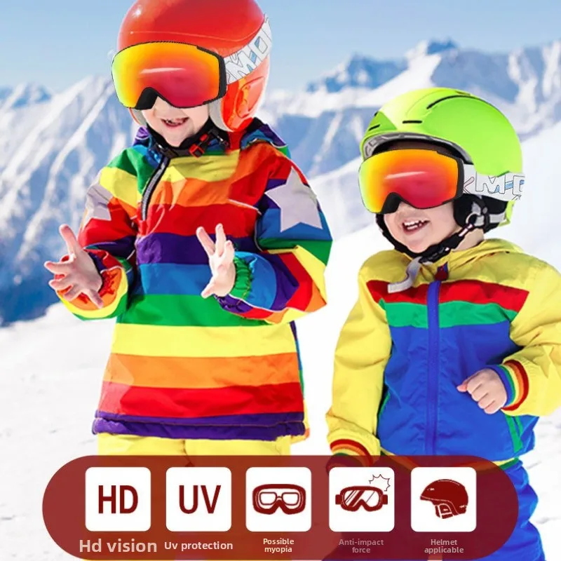 

Children Skiing Glasses Goggles Outdoor Sports Windproof Kids Eyewear Glasses Ski Goggles Ski Lens Frame Glasses Sunglasses