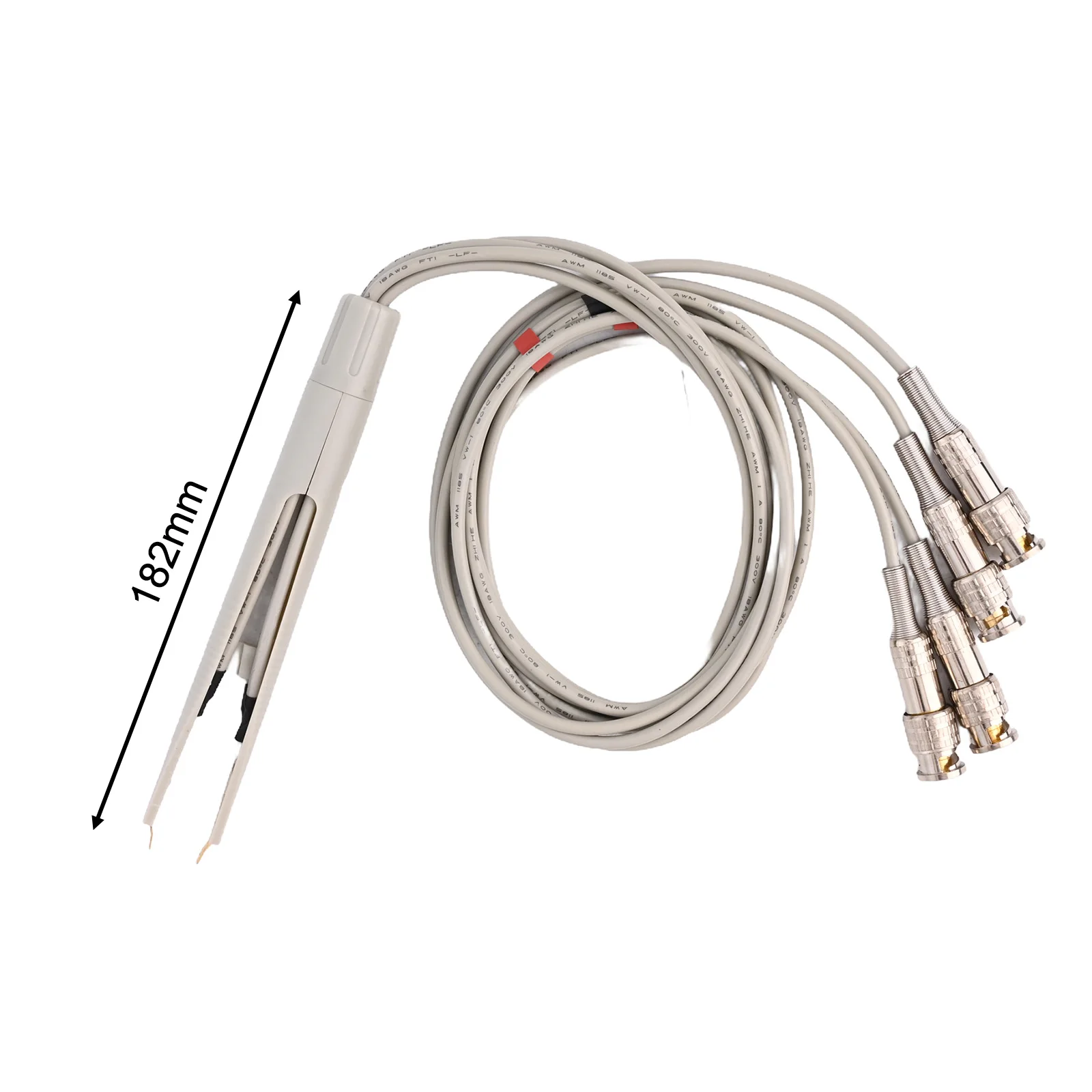 4-wire Connection LCR Test Leads For On-board Testing About 780 Mm Total Length Versatile Component Testing Stable Connection