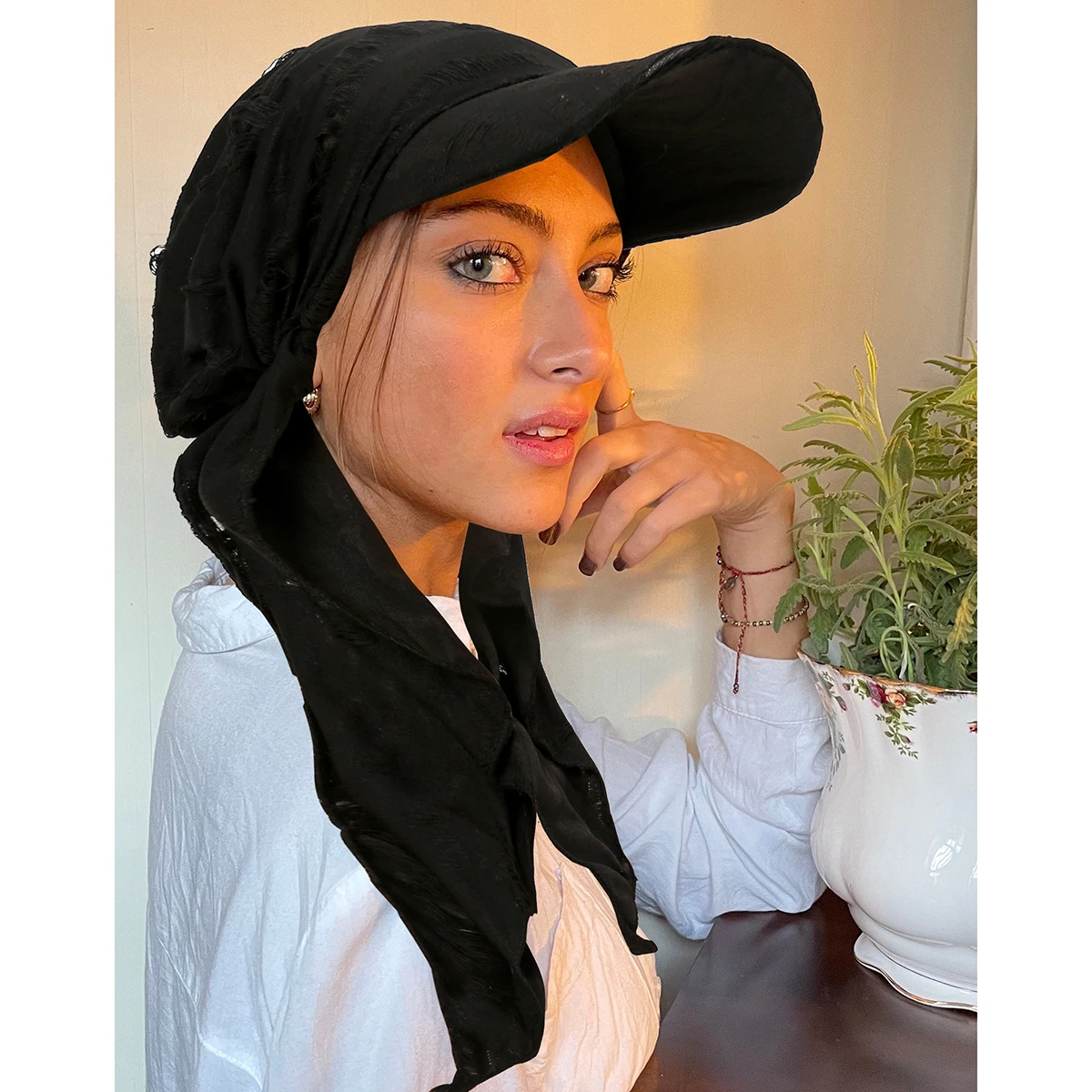 Multicolored Turban Bonnet Baseball Cap Women Muslim Hijab Islamic Chemo Cap Head Scarf Ladies Head Wrap Cover Hijab Scarf