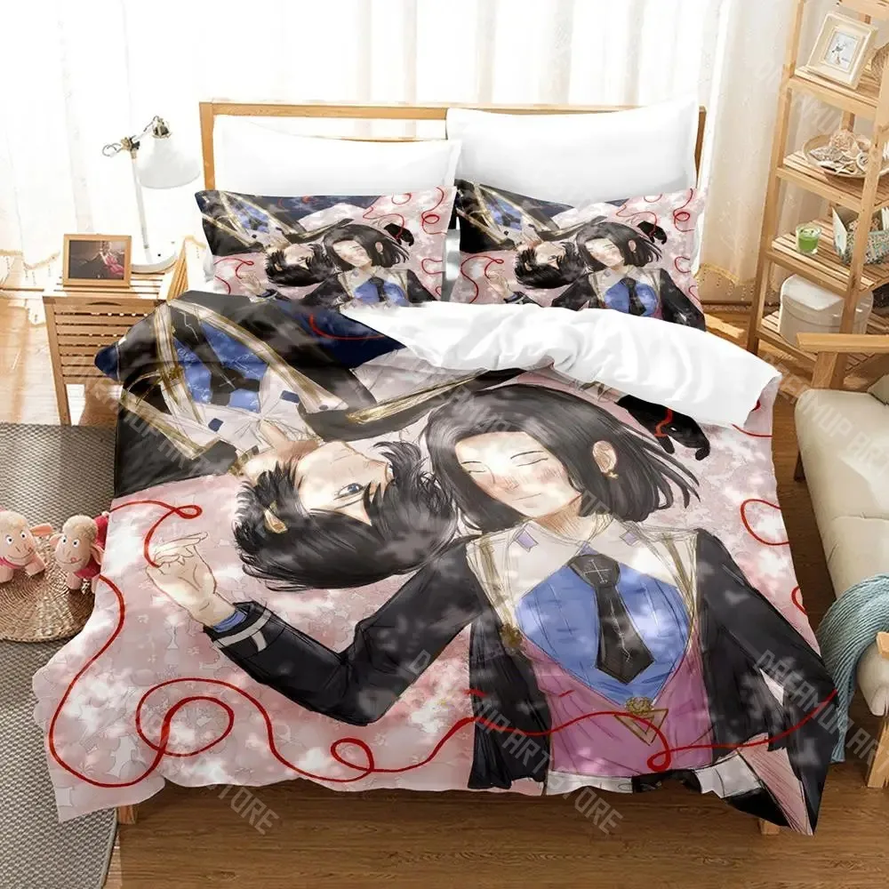 3D Printed Dairoku: Agents of Sakuratani Bedding Set for Boys Girls Duvet Cover Twin Queen King Full Single Double Sizes