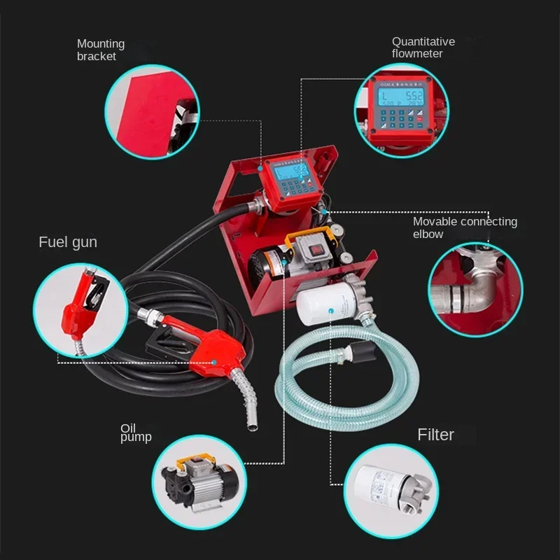 Electronic mechanical quantitative pricing fuel pump assembly 12v24v220V electric automatic oil pump machine
