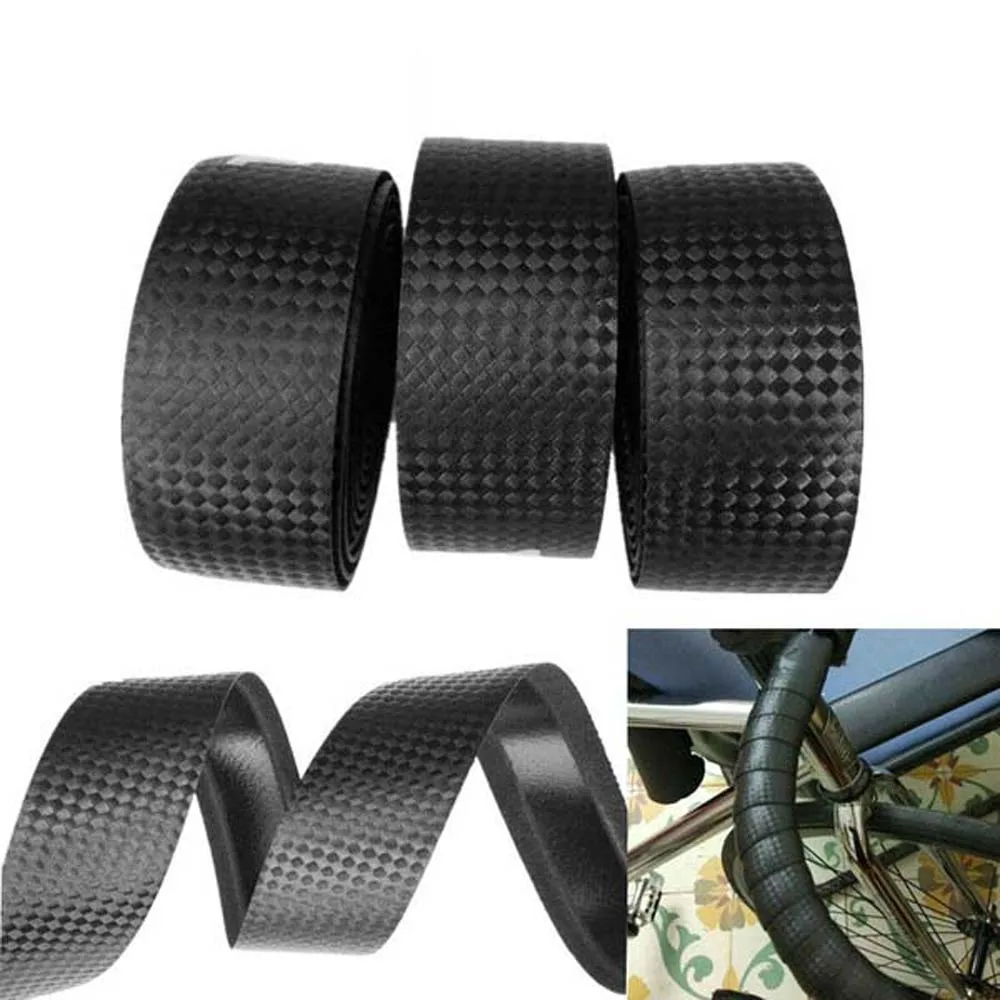 

Durable 2 pcs Handle Bar Damping Carbon Fibre Handlebar Wrap Handle Belt Handlebar Tape Bicycle Grips Tapes Bike Straps