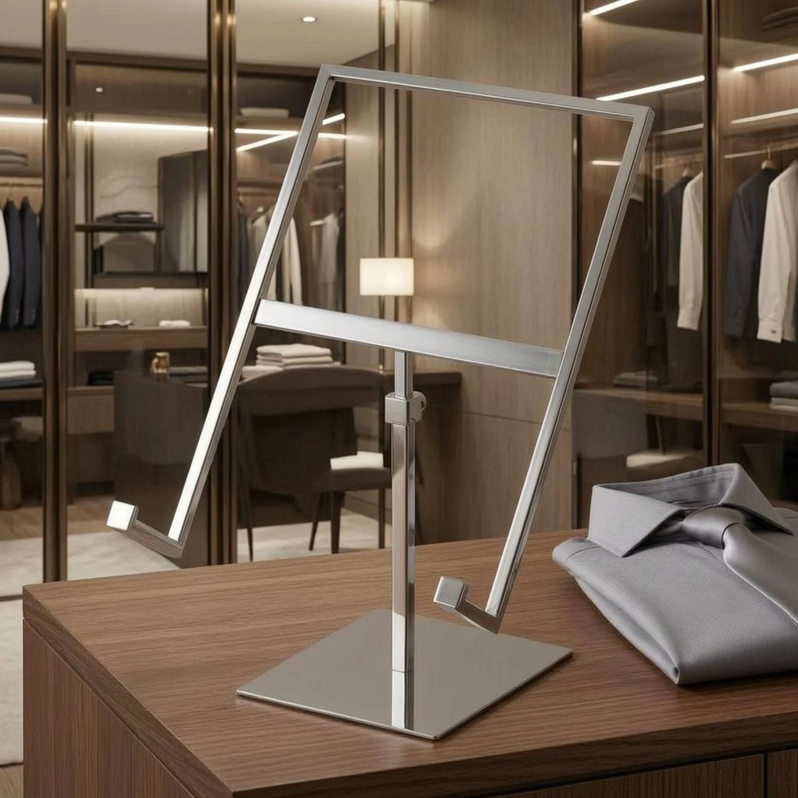Shirt Display Stand Freestanding Adjustable Shirt Stand Adjustable Clothing Display Rack Long-Lasting Retail Fixture Fixture view 4