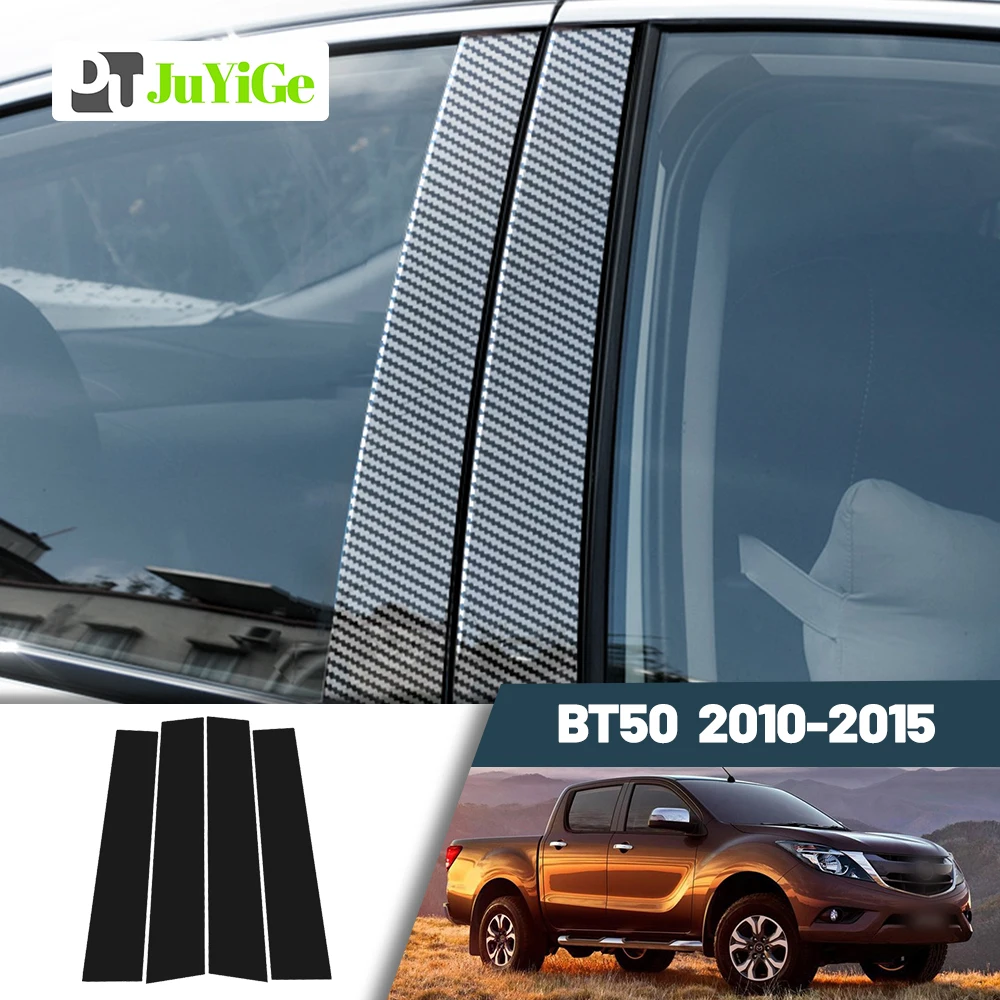 

Glossy Black Carbon Fiber Window Door Deal B C Pillar Post Cover Sticker For Mazda BT50 2010-2015 2011 2012 2013 2014