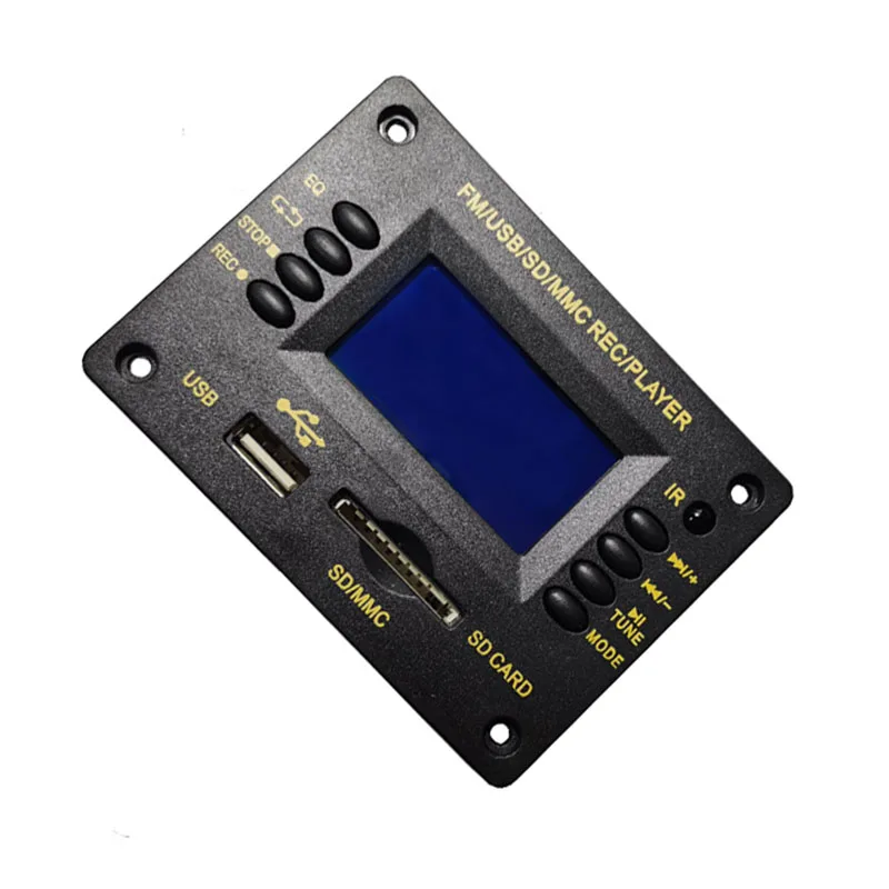 DC12V 5V Bluetooth MP3 Decoding Board USB/SD/AUX/FM DIY MP3 Decoder board for car digital LCD Record MP3 KIT