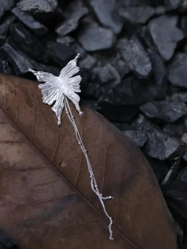 Frost Descends and Autumn Passes | Ginkgo Leaf Butterfly Earrings  A Nostalgic and Handmade Texture Fashionable Design Jewelry