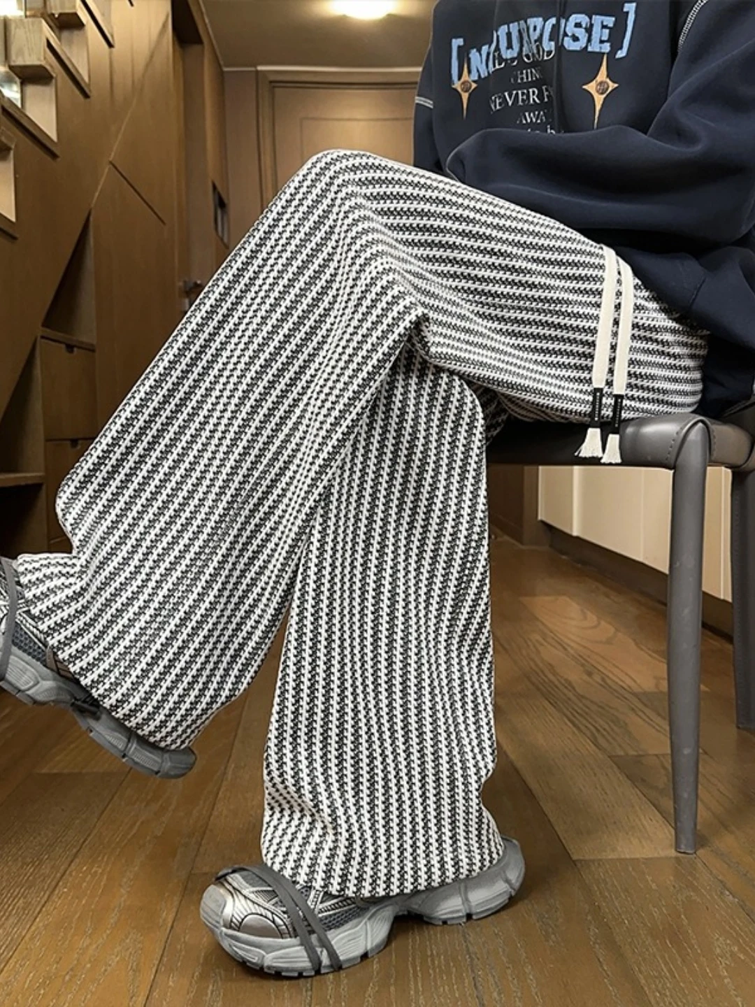 

Corduroy Men's Pants Loose Casual Straight Leg Extra Large Size Sweatpants Sports Wide Leg Long Trousers Autumn Winter