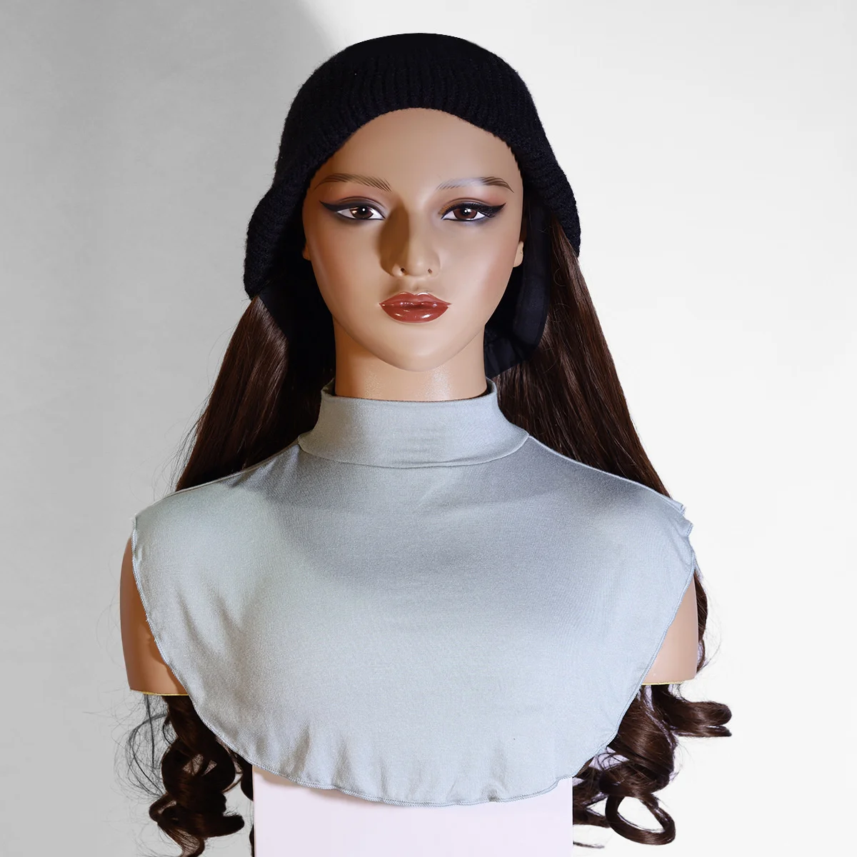 [قطن مرسيريزد عالي الجودة] غطاء قميص بياقة مزيفة بنمط جديد وشاح بياقة مزيفة وشاح بلون سادة غطاء قميص سفلي