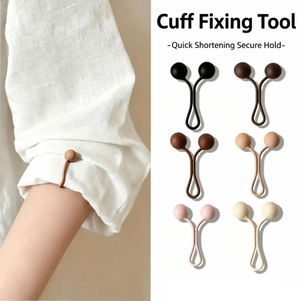 2PCS New Alloy Sleeve Clips Anti-Slip Hem Cinching Sleeve Holders Sleeve Securing Garment Cinch Fasteners Clothing Accessories